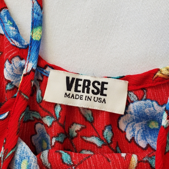 Red Floral Maxi Dress | S - Picture 4 of 6